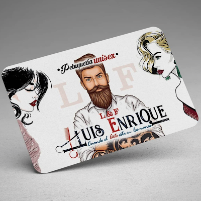 Logotip de Peluquería unisex Luis Enrique Rabasco