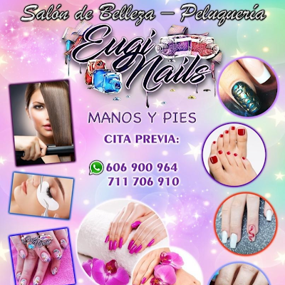 Logotipo de Pies y Manos Eugin Nails. SALÓN DE BELLEZA.