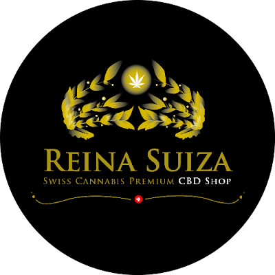 Logotipo de Reina Suiza CBD