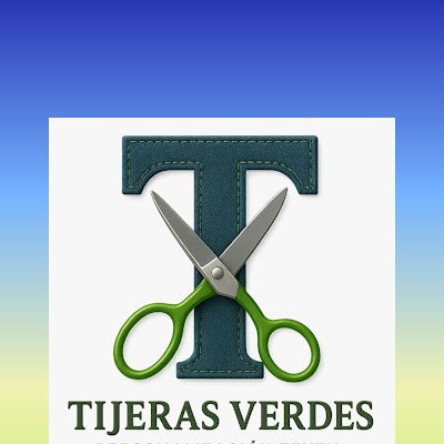 Logotipo de Arreglos Ropa,Bordados, Costuras.Tijeras Verdes