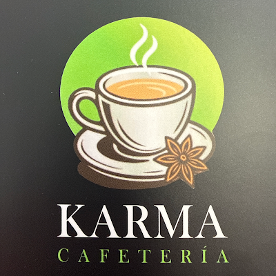 Logotipo de Karma cafetería