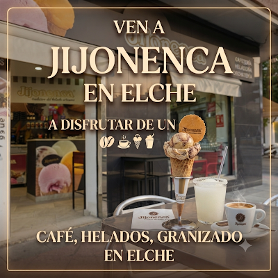 Logotipo de jijonenca heladeria cafeteria