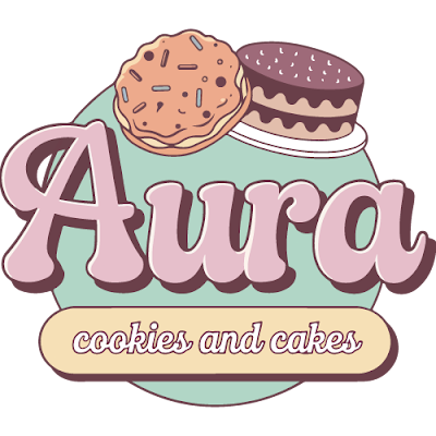 Logotipo de Aura Bakery - Cookies and Cakes