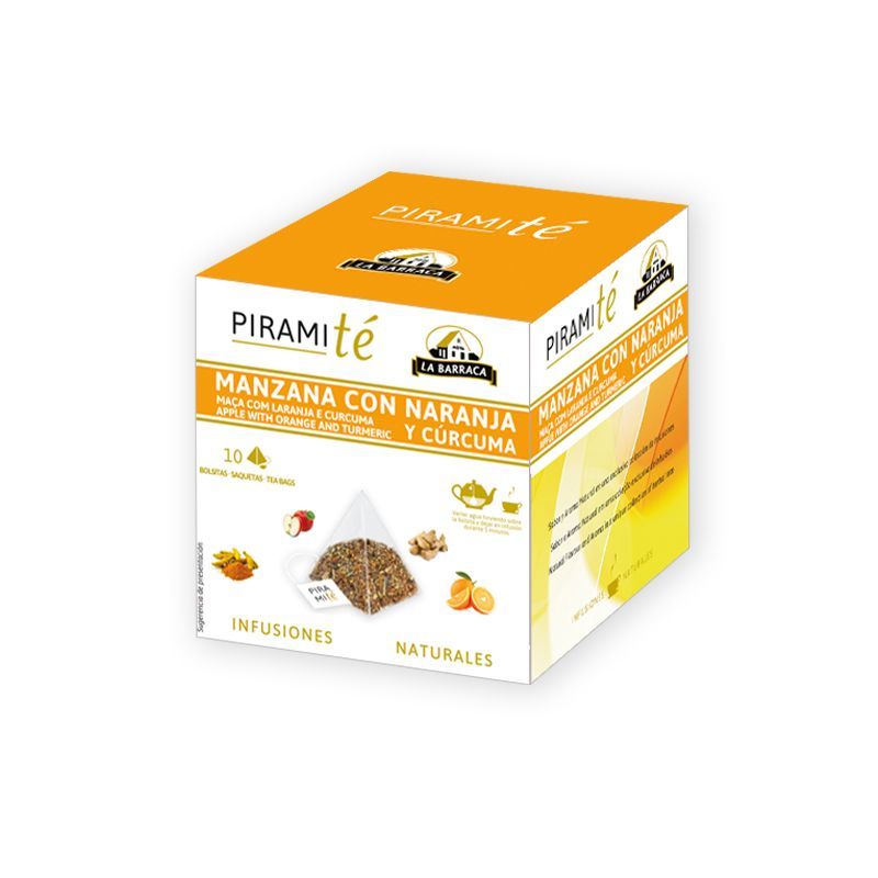 PiramiTé Manzana con Naranja y Cúrcuma