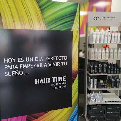 Logotipo de HAIR TIME Miguel Valdés ESTILISTAS