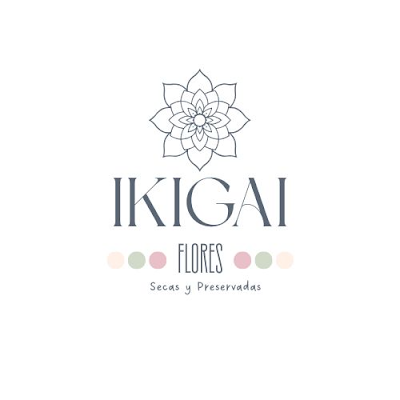 Logotipo de Ikigai flores (secas y preservadas)