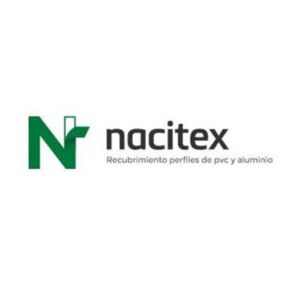 Logotip de Nacitex, recubrimiento de perfiles de pvc y aluminio